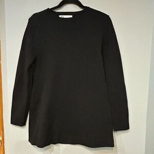 Zara black sweater dress or tunic size M‎